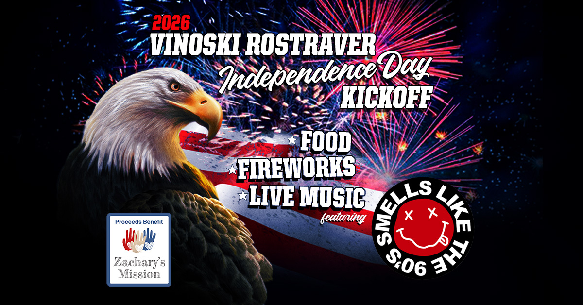 Vinoski Rostraver Independence Day Kickoff featuring Smells Like the 90’s