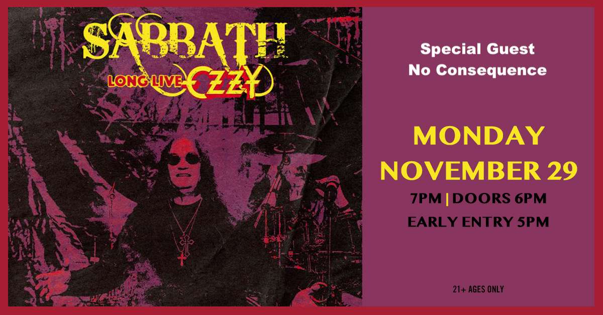 Sabbath Long Live Ozzy