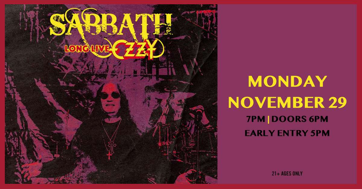 Sabbath Long Live Ozzy